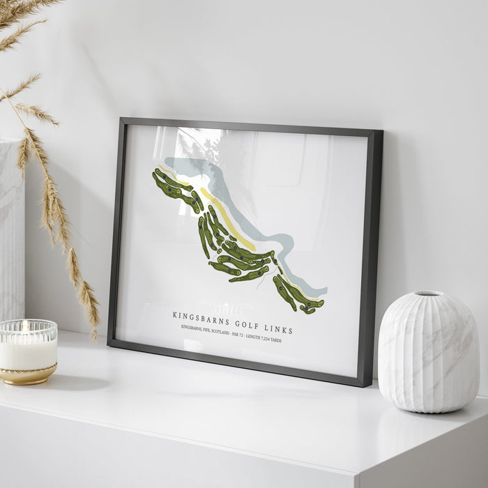 Kingsbarns Golf Links | Golf Course Print | On Table