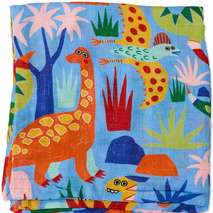 Kip & Co Dinosaur Roar Bamboo Swaddle