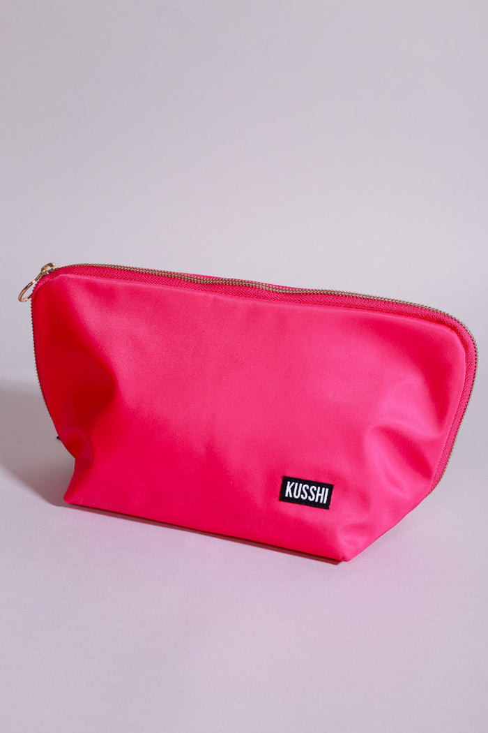 KUSSHI Signature Makeup Bag-Bubblegum/Orange