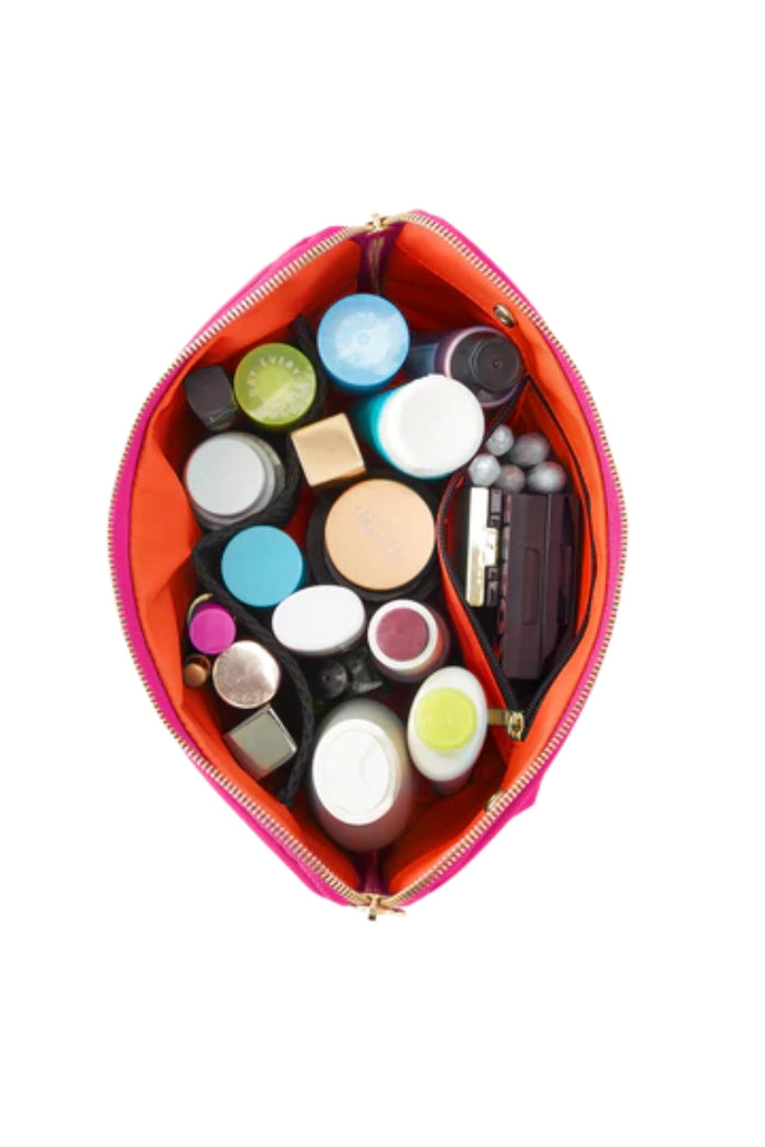 KUSSHI Signature Makeup Bag-Bubblegum/Orange