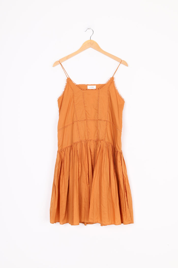 La Tribe Womens Brown Dress Size L