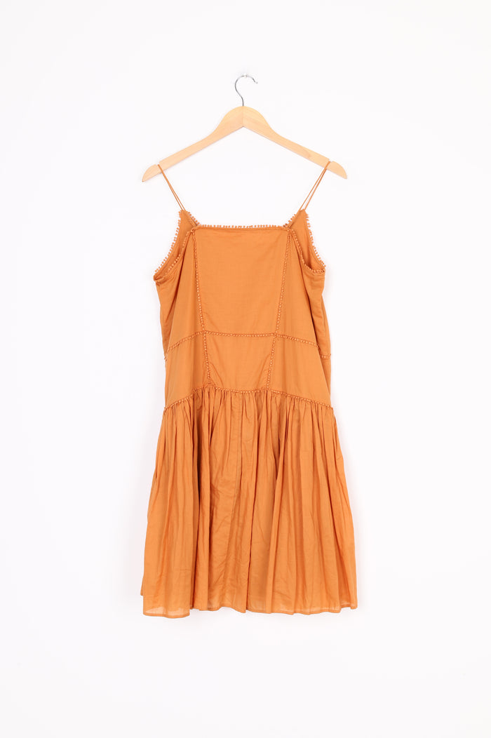La Tribe Womens Brown Dress Size L