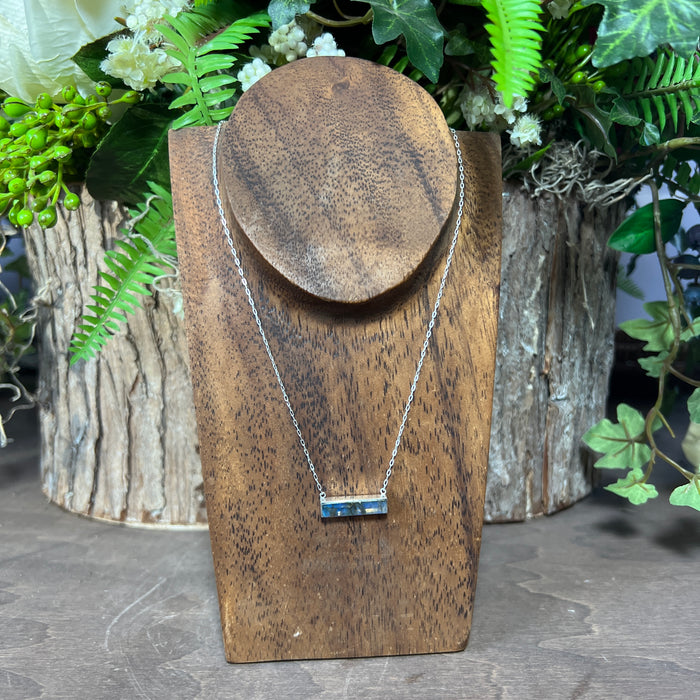 Labradorite Bar Necklace