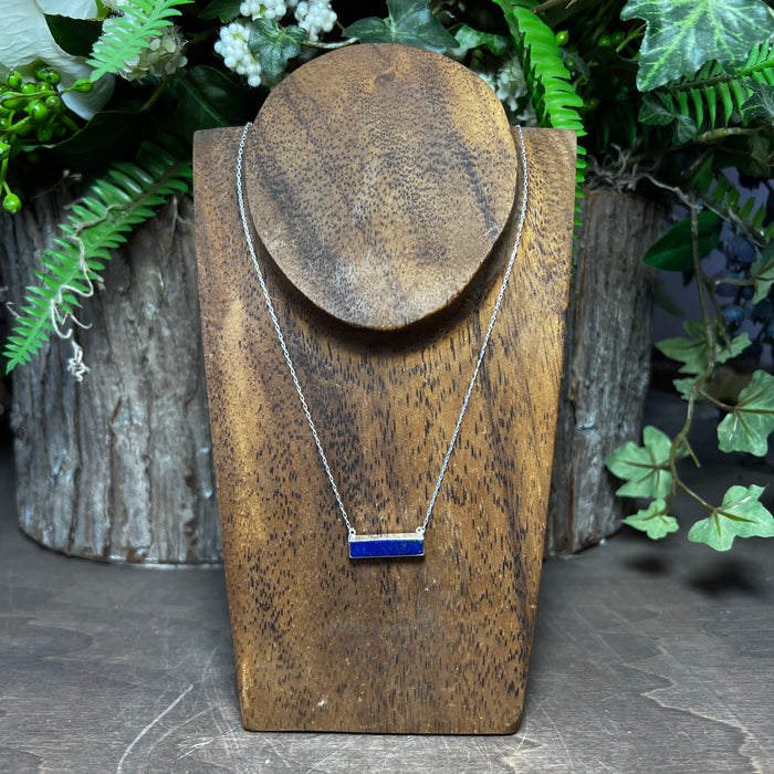 Lapis Lazuli Bar Necklace