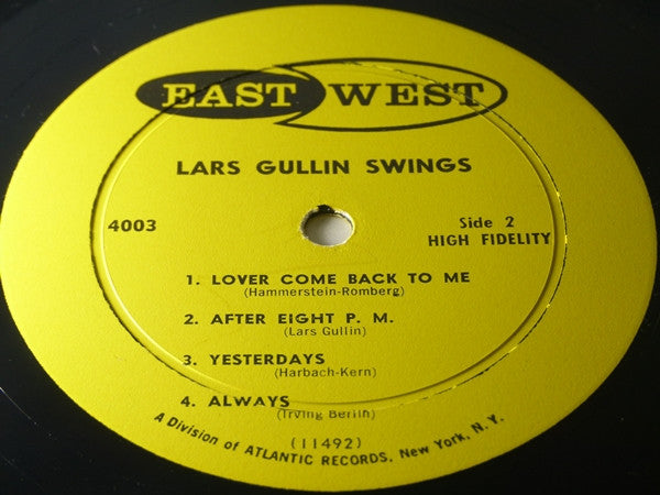 Lars Gullin - Lars Gullin Swings (LP) [US] 1st