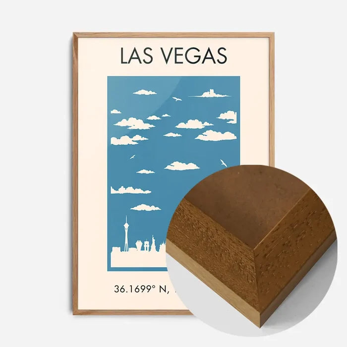 21x30cm | 8¼ x 11¾in / Oak Wood Frame