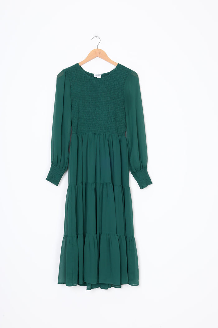 Leoni Womens Green Dress Size S