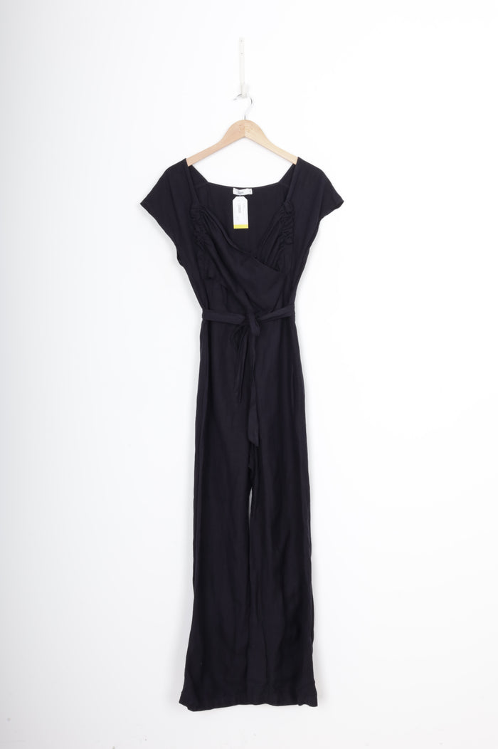 Liam Womens Blue Jumpsuit Size 12