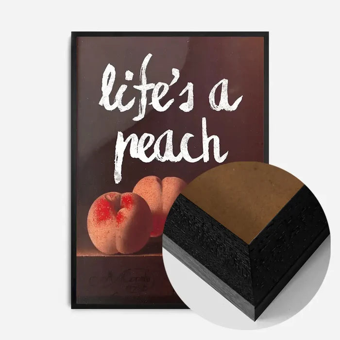 21x30cm | 8¼ x 11¾in / Black Wood Frame