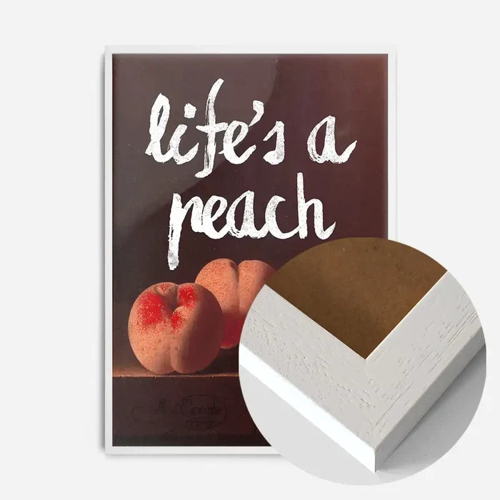 21x30cm | 8¼ x 11¾in / White Wood Frame