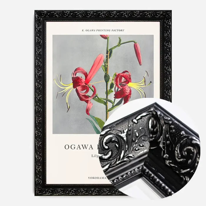 21x30cm | 8¼ x 11¾in / Black Ornate Frame