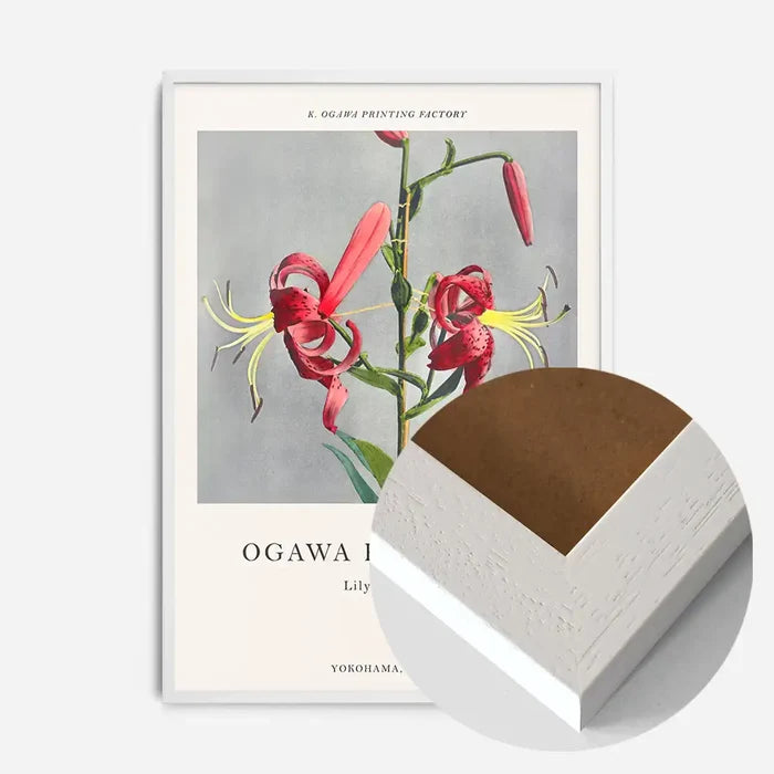 21x30cm | 8¼ x 11¾in / White Wood Frame