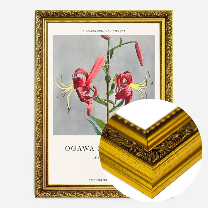 21x30cm | 8¼ x 11¾in / Gold Ornate Frame