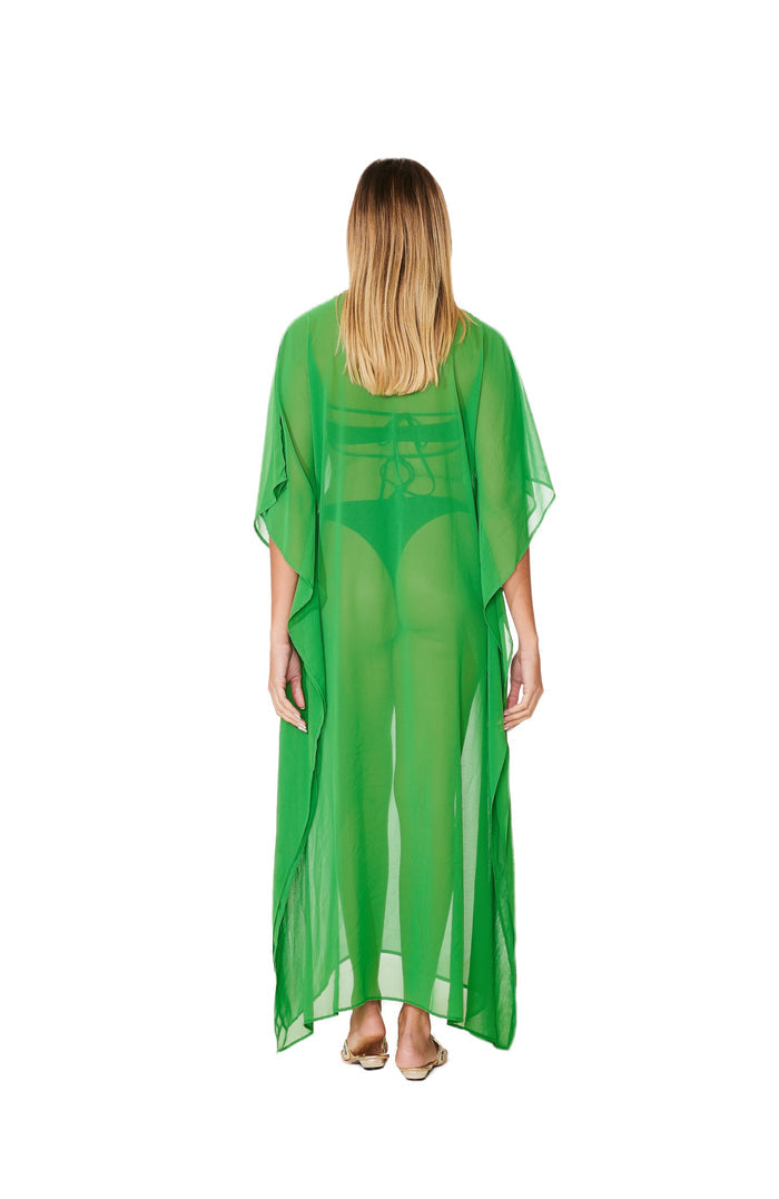 Lime Green Embellished Kaftans