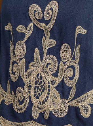 Linen Blend Embroidered Top (2 COLORS)