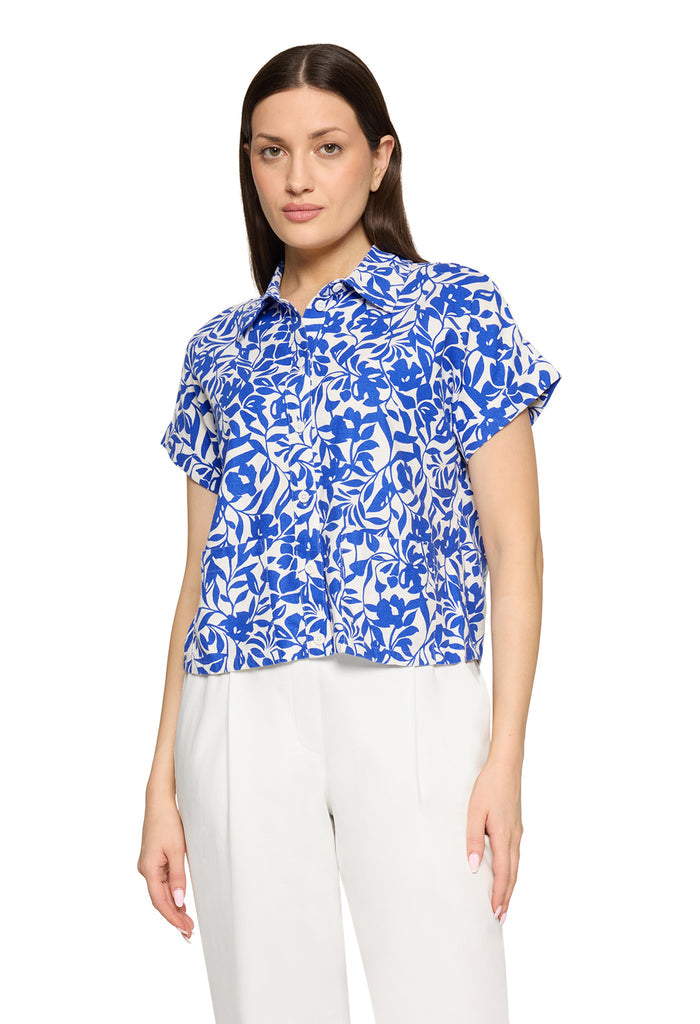 Linen Mix Floral Shirt