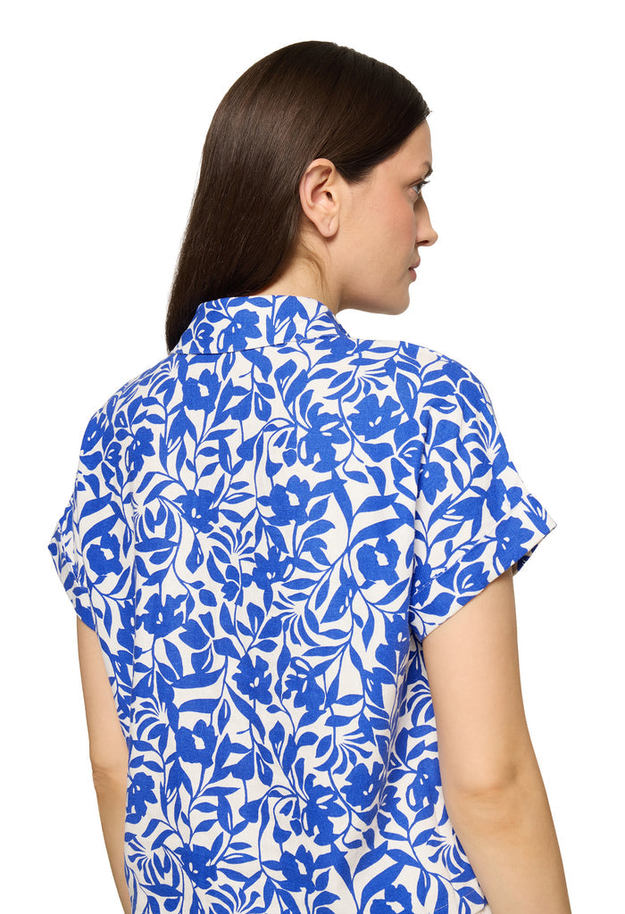 Linen Mix Floral Shirt
