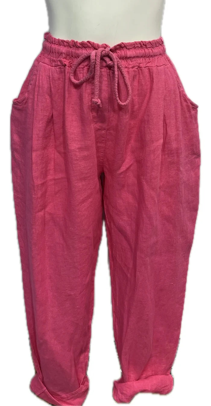 Linen Stretch Pants
