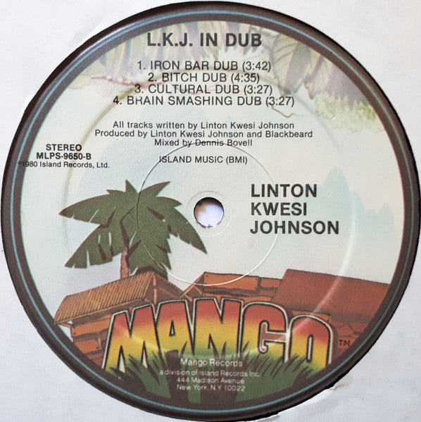 Linton Kwesi Johnson - LKJ In Dub (US Press) (1980 US STEREO)