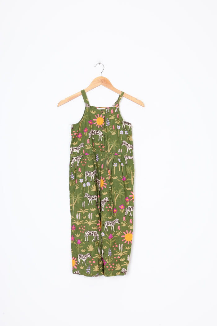 Little Princess Highway Kids Green Jumpsuit Size 8 YO