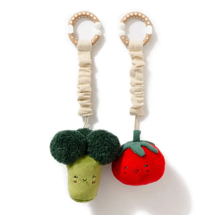 Living Textiles Broccoli & Tomato Stroller Toy