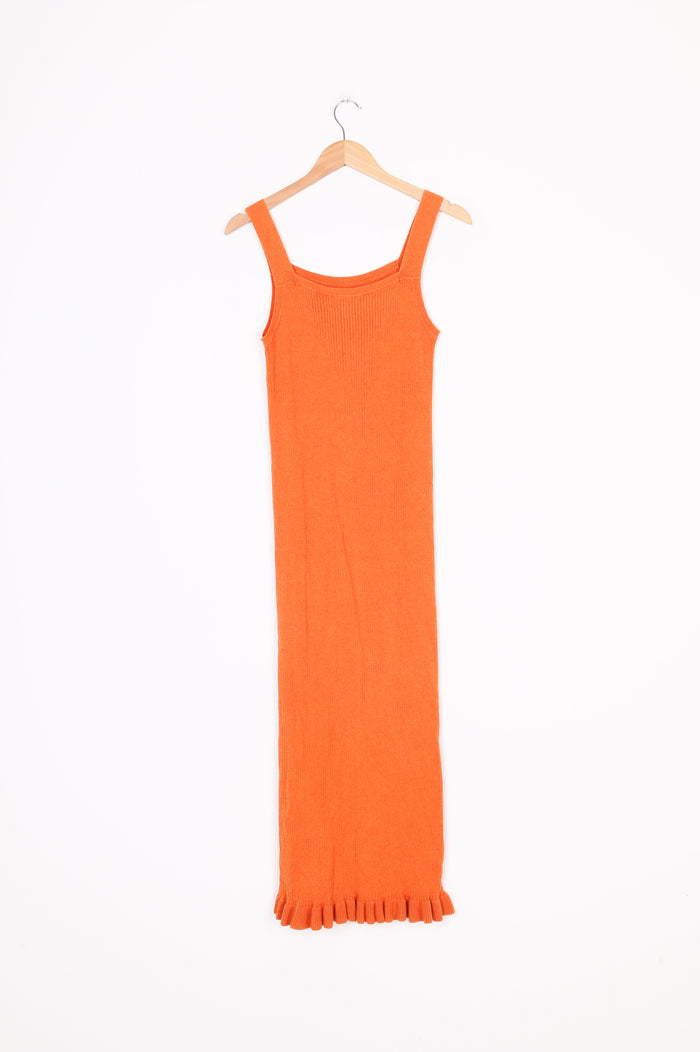 Lonely Womens Orange Dress Size S