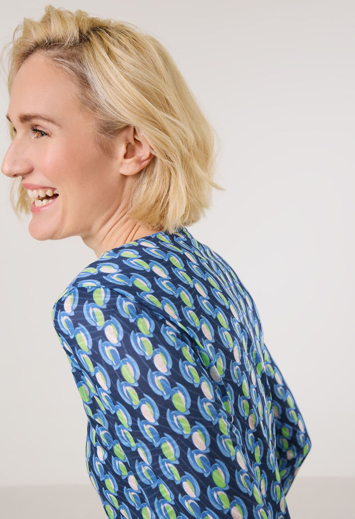 Long Sleeve All Over Print Top