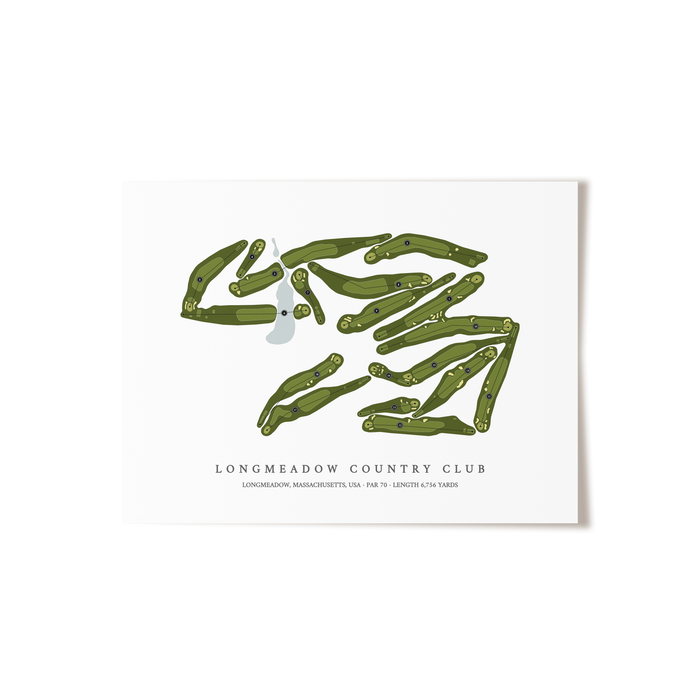 Longmeadow Country Club | Golf Course Print | Unframed