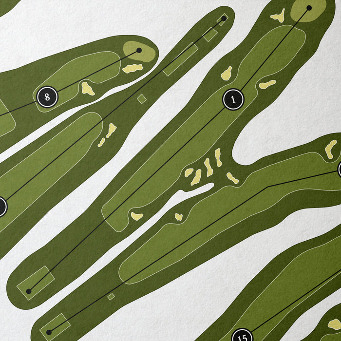Longmeadow Country Club | Golf Course Print | Close Up