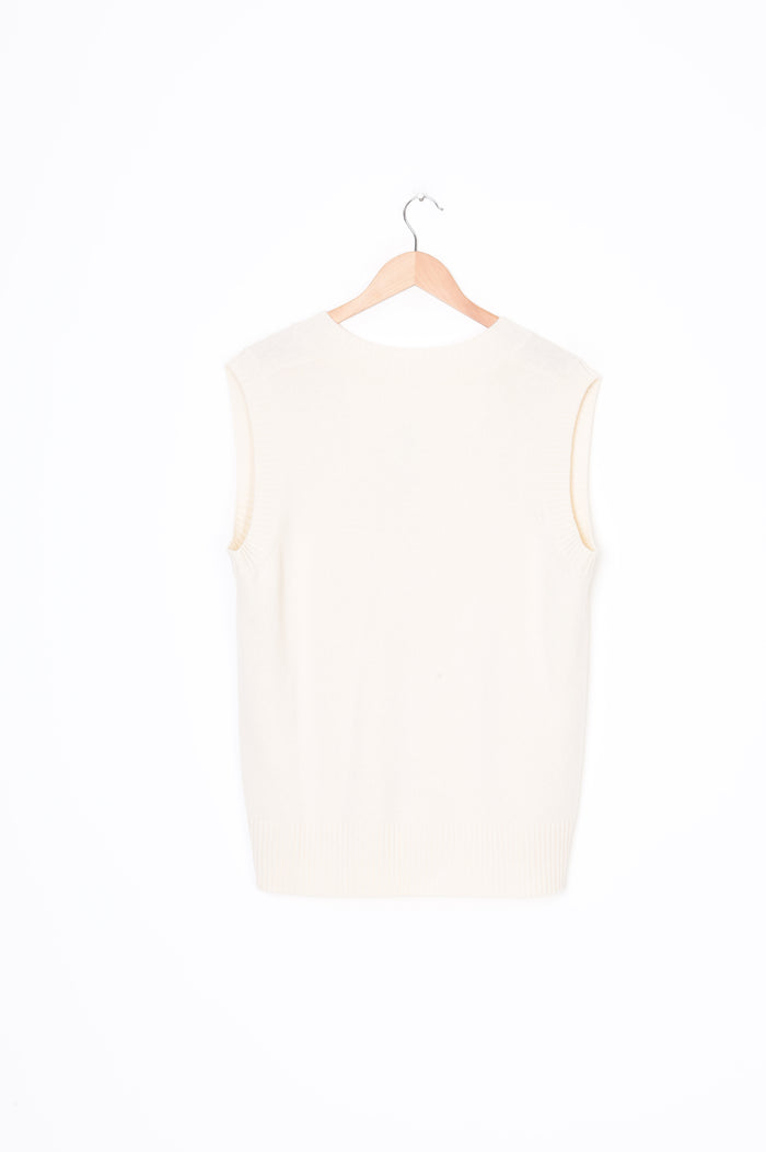 Loom Womens White Vest Size L