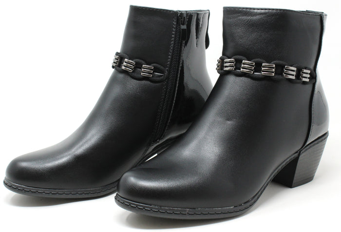Loop Chain Ankle Boot