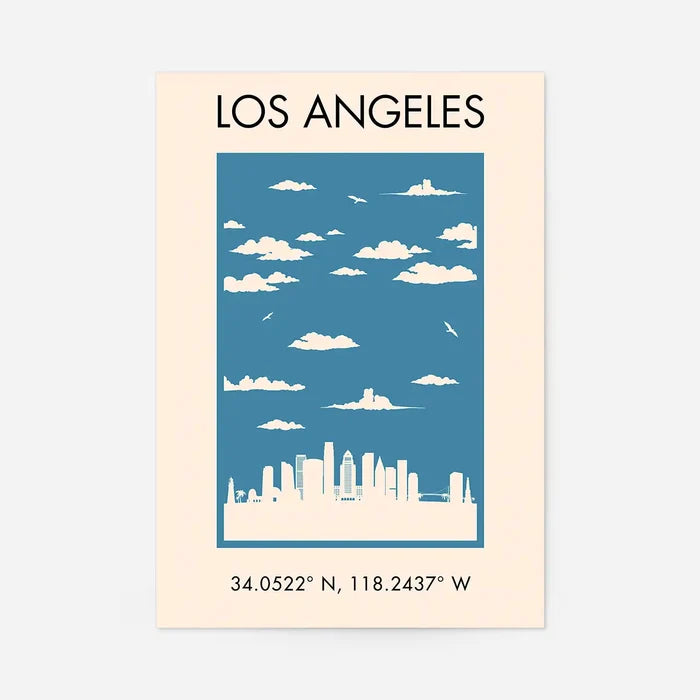 Los Angeles Tourist Style Print