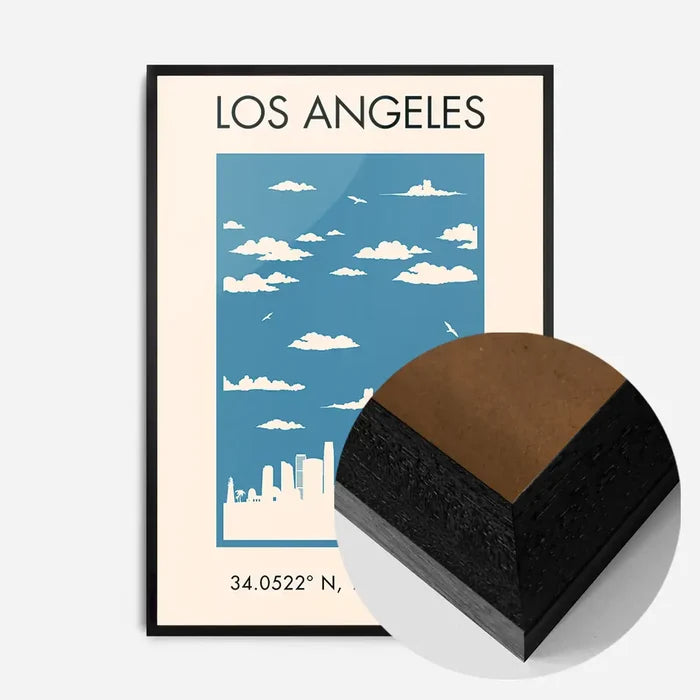 21x30cm | 8¼ x 11¾in / Black Wood Frame