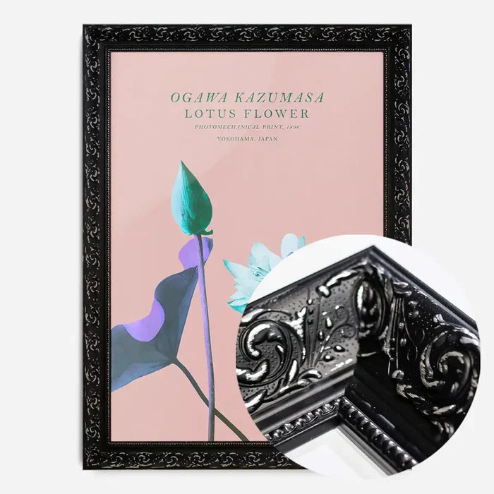 21x30cm | 8¼ x 11¾in / Black Ornate Frame