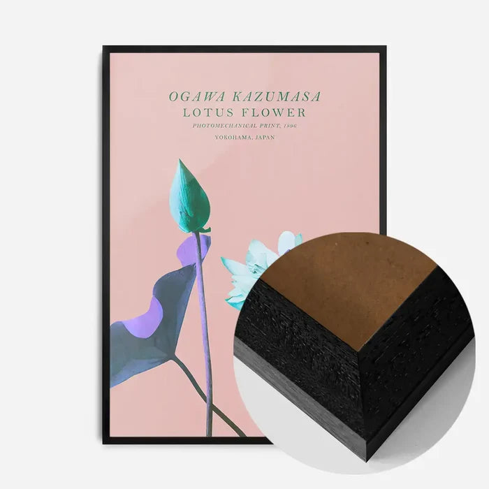21x30cm | 8¼ x 11¾in / Black Wood Frame