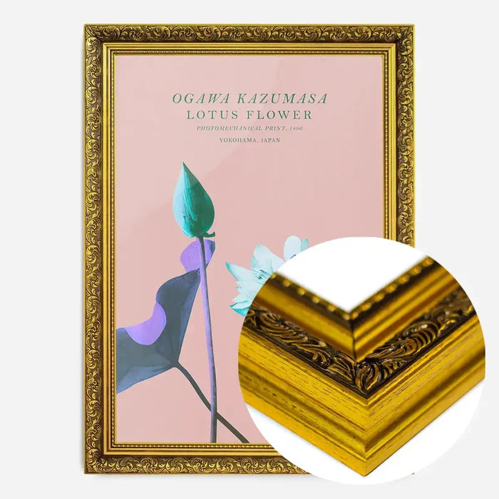 21x30cm | 8¼ x 11¾in / Gold Ornate Frame