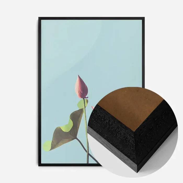 21x30cm | 8¼ x 11¾in / Black Wood Frame