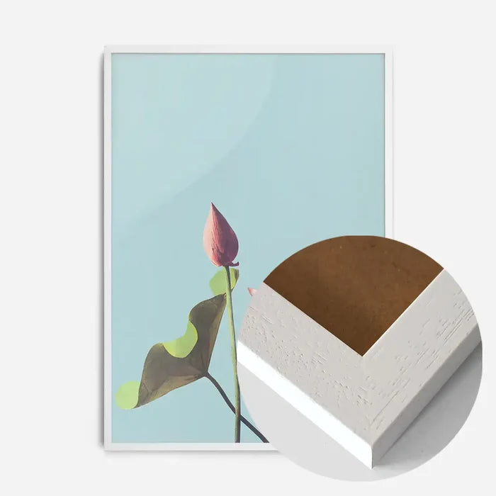 21x30cm | 8¼ x 11¾in / White Wood Frame