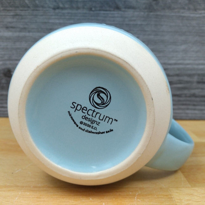 Love Life Vision Tree Coffee Mug 18oz (532ml) Embossed Beverage Tea Cup Blue Sky