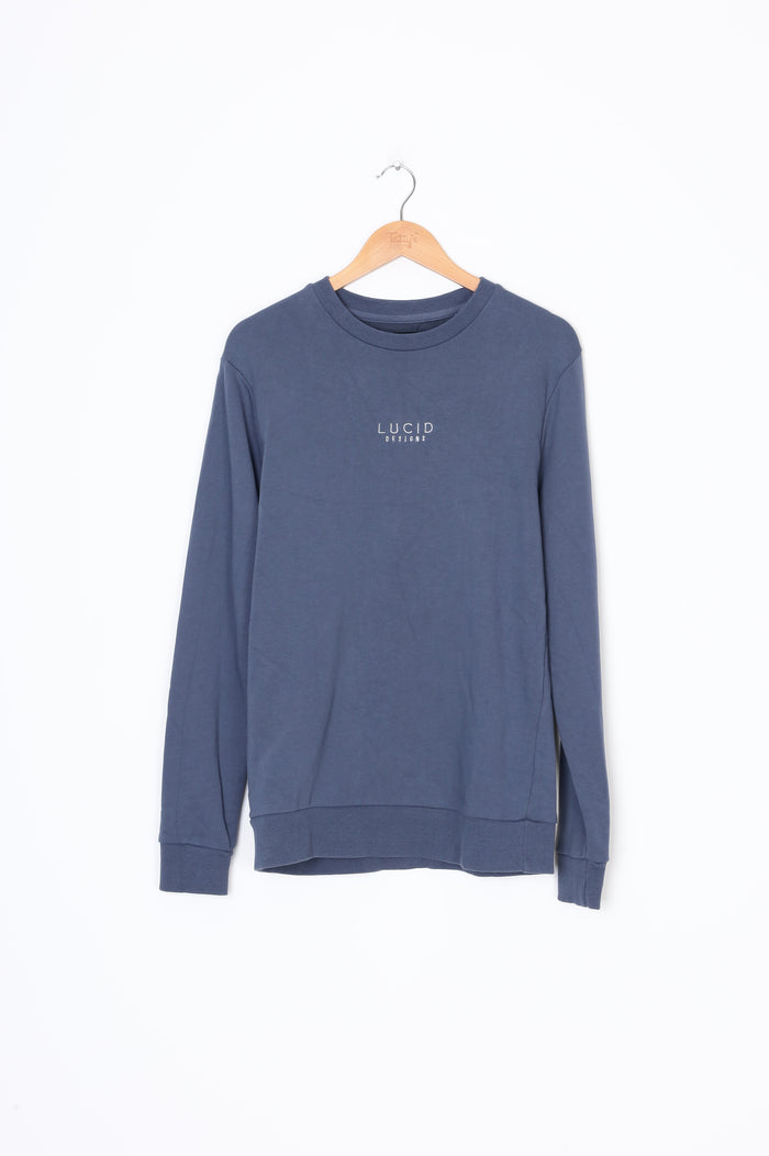 Lucid designs Womens Blue Sweatshirt Size M
