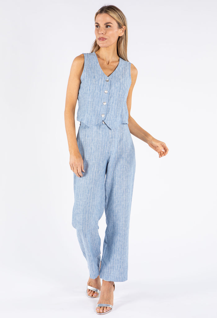 Lurex Pinstripe Trouser