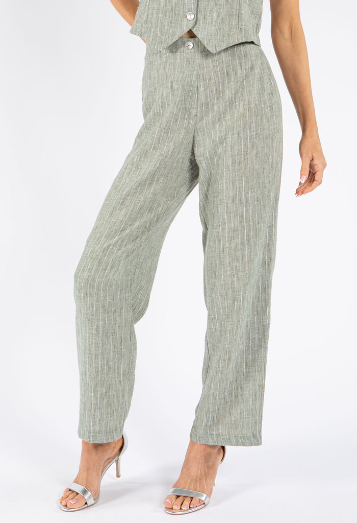 Lurex Pinstripe Trouser