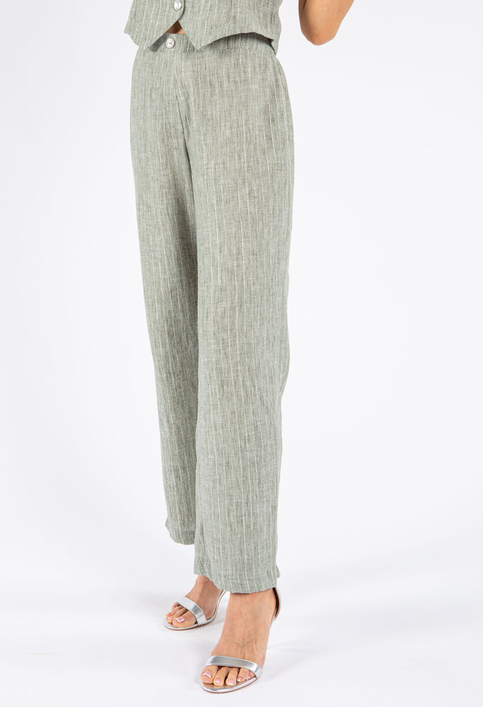 Lurex Pinstripe Trouser