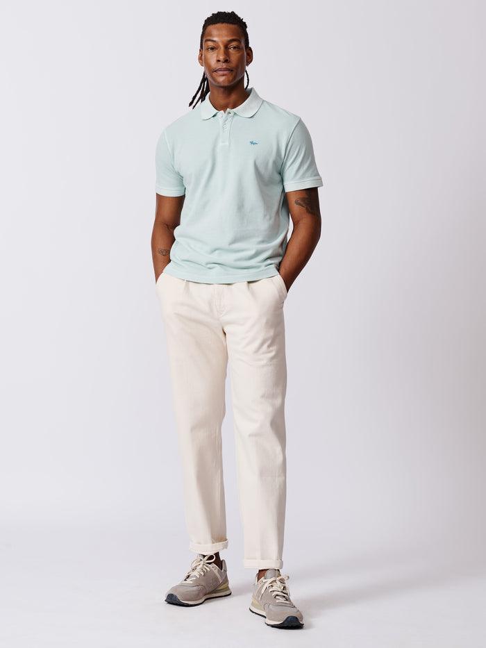 Aubin Mint Lusby Pique Polo | Pique Polo