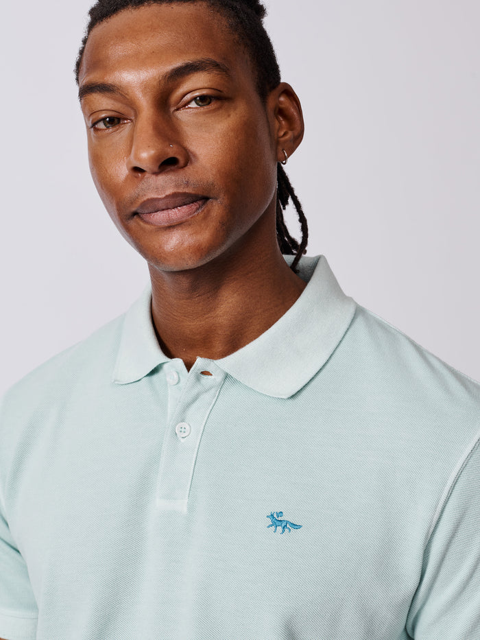 Aubin Mint Lusby Pique Polo | Pique Polo