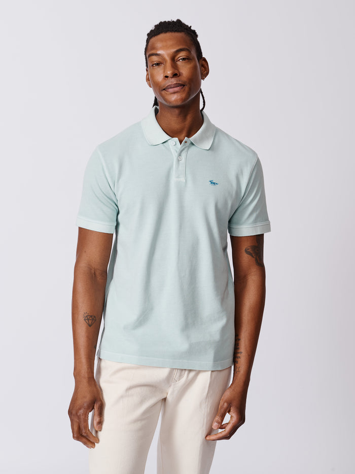 Aubin Mint Lusby Pique Polo | Pique Polo