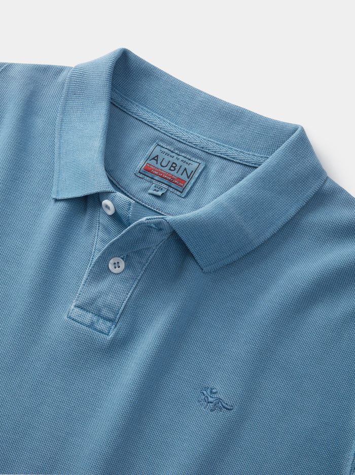 Aubin Cornflower Lusby Pique Polo | Pique Polo