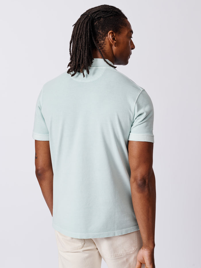 Aubin Mint Lusby Pique Polo | Pique Polo