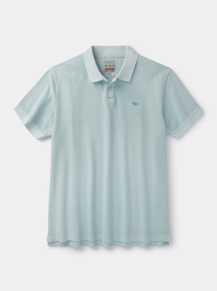 Aubin Mint Lusby Pique Polo | Pique Polo