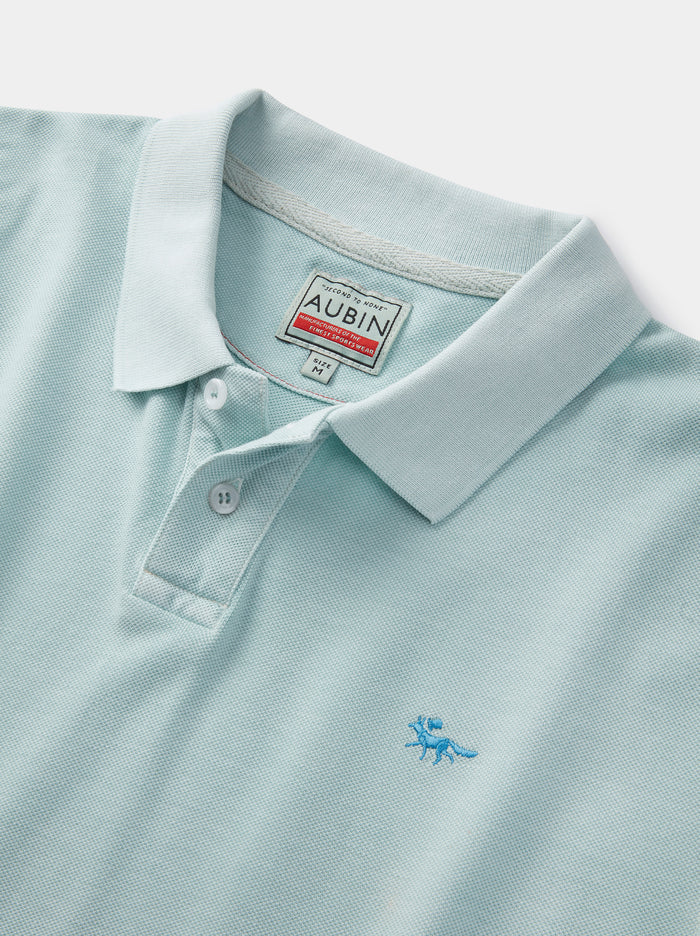 Aubin Mint Lusby Pique Polo | Pique Polo
